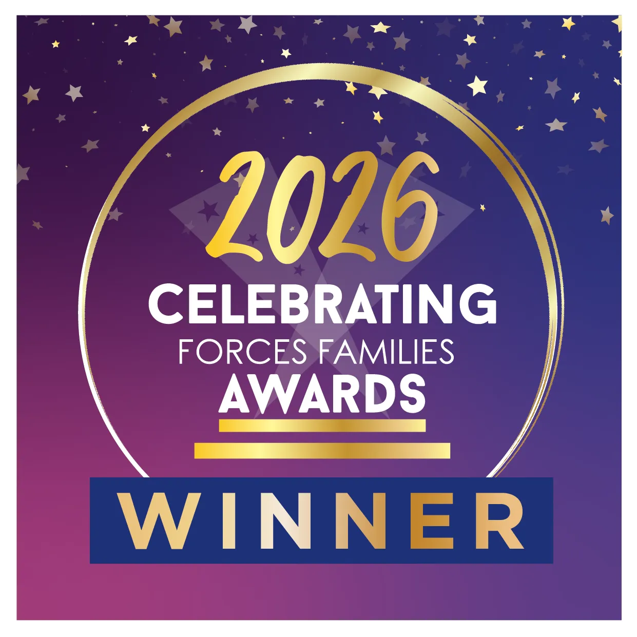 Celebrating Forces Families Awards 2026 winner badge